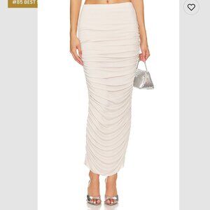Arella Maxi Skirt in Bone